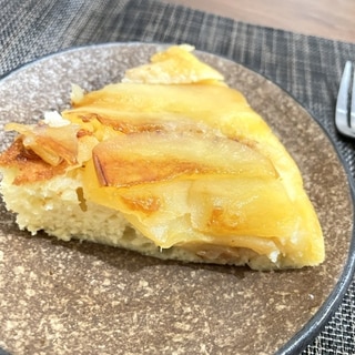 りんごとホットケーキミックスでリンゴのパンケーキ